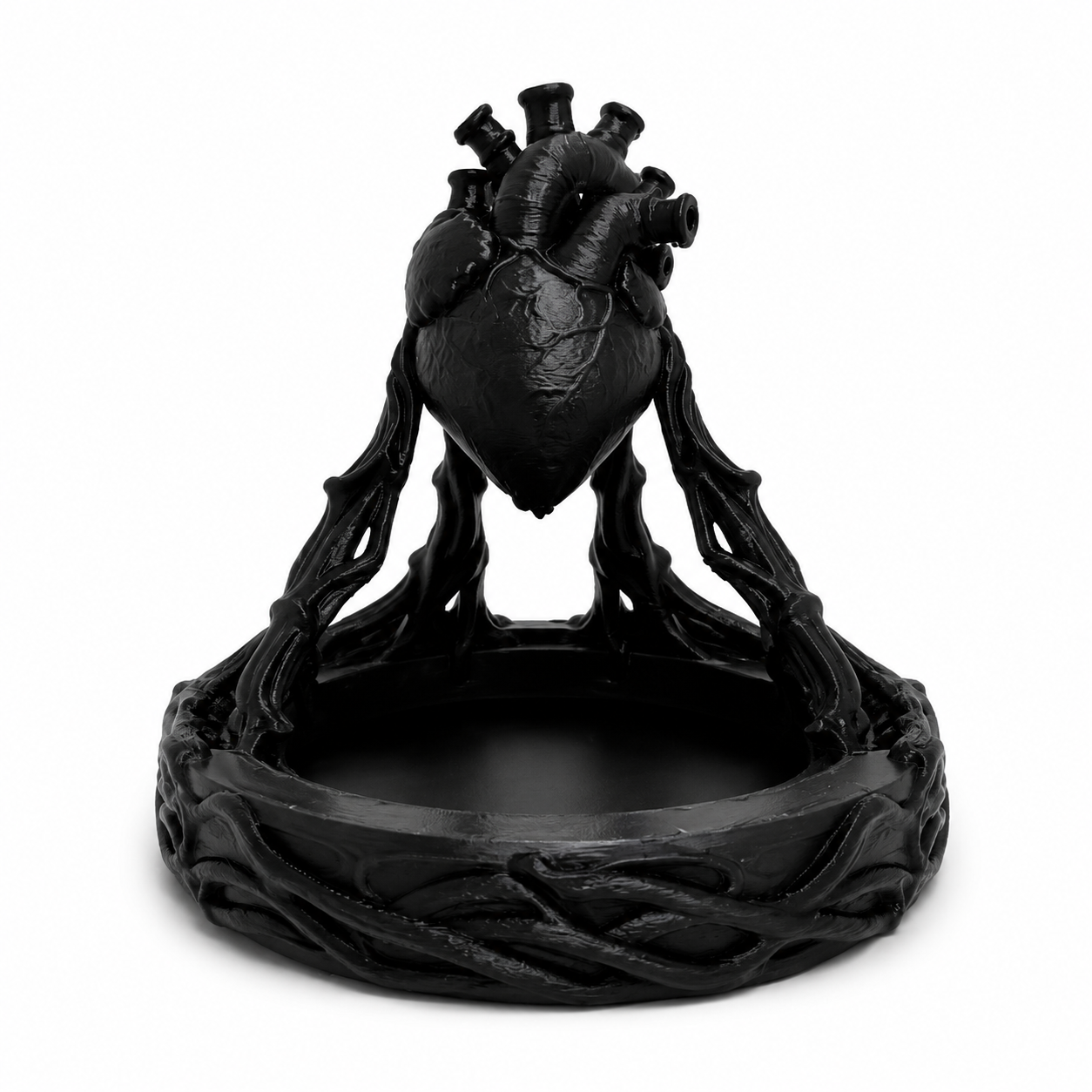 Gothic Anatomical Heart Water Dish