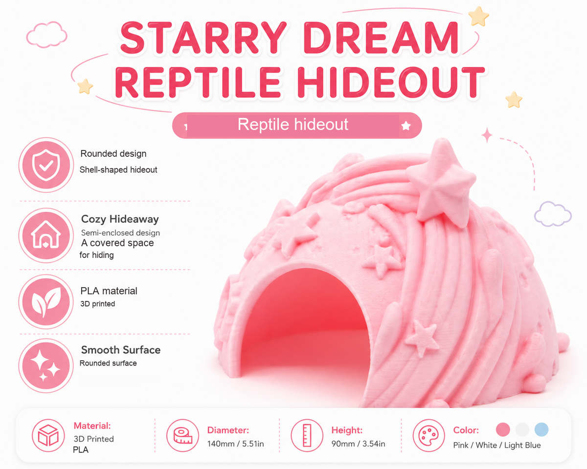 Starry Fantasy Hideout for Reptiles