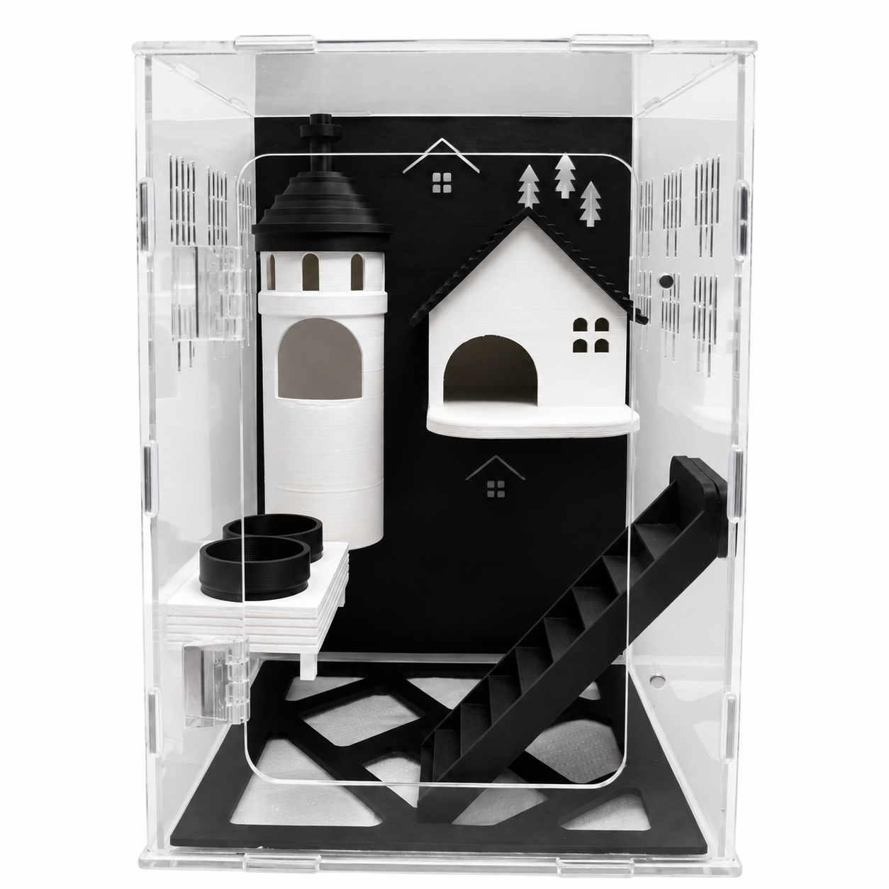 MODBOX Nordic Habitat Décor Kit – Modular Reptile Enclosure Accessories