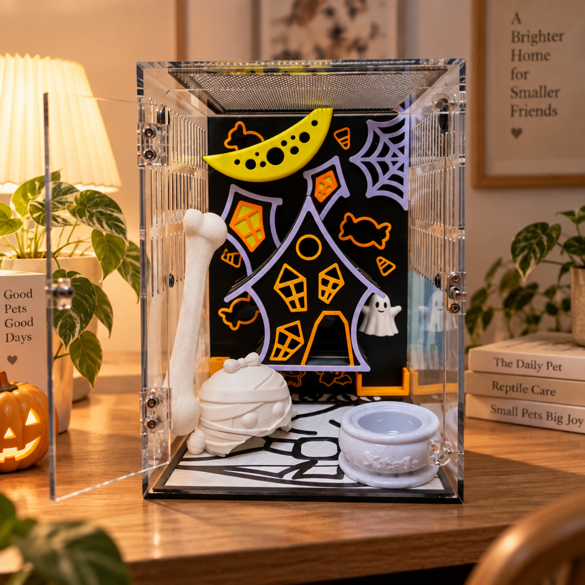 Haunted Moon Halloween Habitat Décor Kit