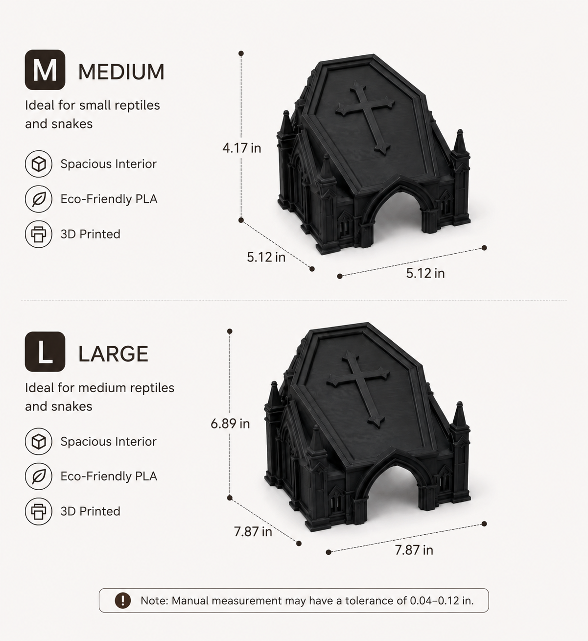 Gothic Coffin Reptile Hideout