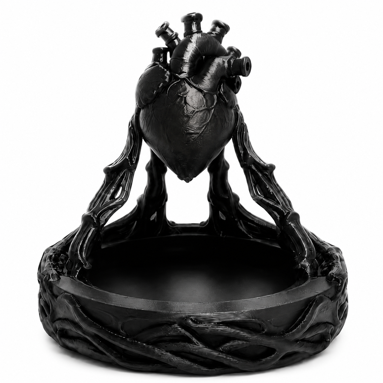 Gothic Anatomical Heart Water Dish