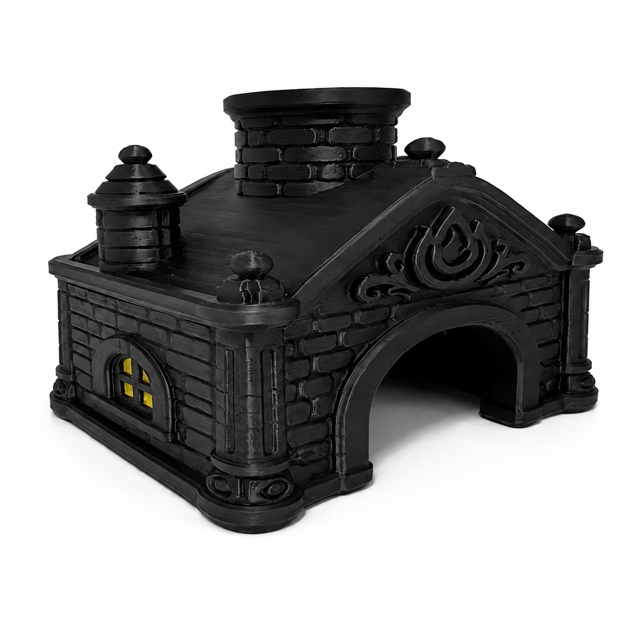 Gothic Fireplace Hideout for Reptiles
