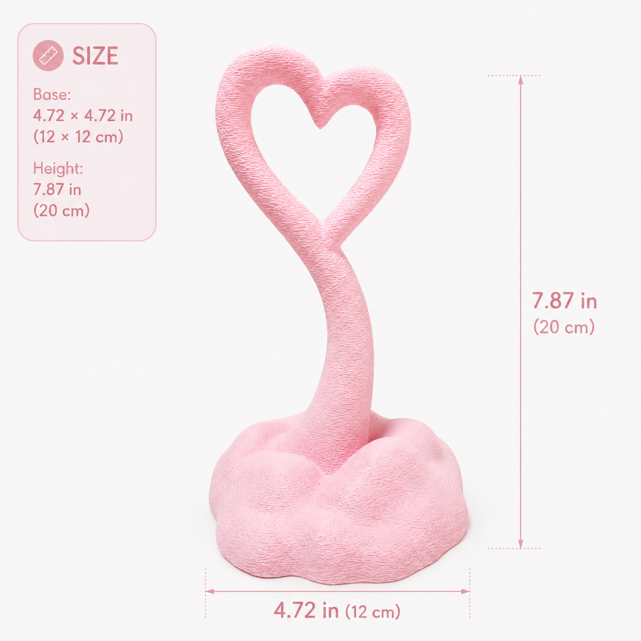 Cotton Candy Heart Climbing Stand for Reptiles