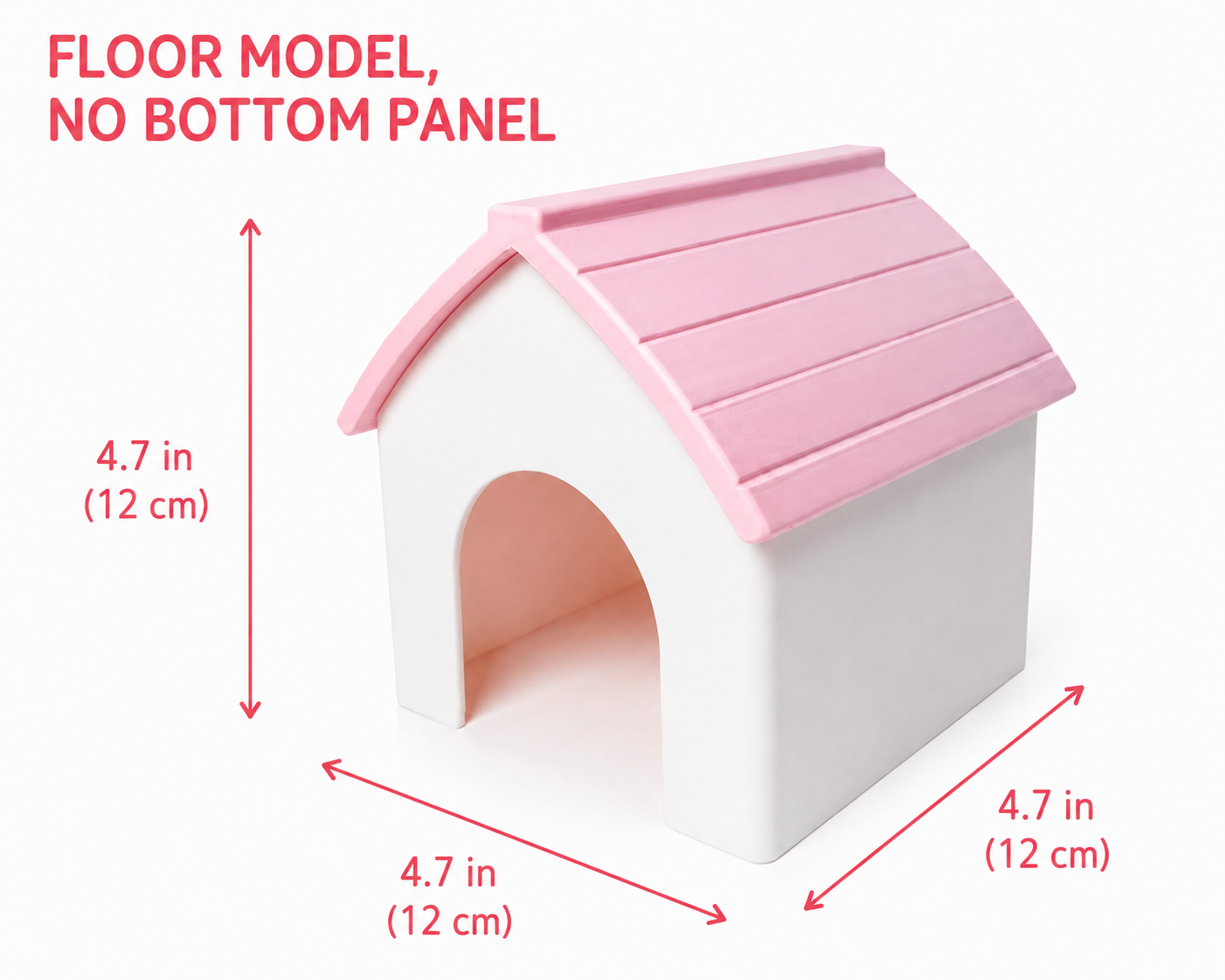 Pink Magnetic House Hideout for Reptiles